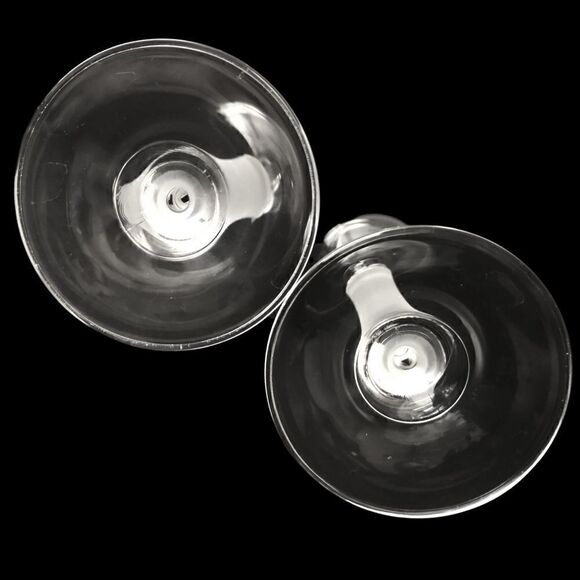 Mikasa MOONLIGHT FROST Wine Glass Goblet Crystal Long Frosted Stem 9.75" Bubbles - Picture 11 of 16